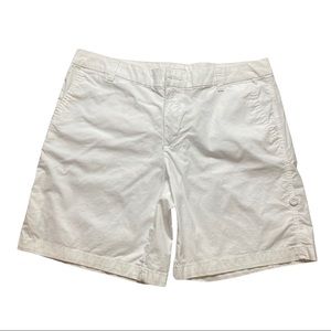 Liz Claiborne White Cargo Cotton Shorts Sz 10
